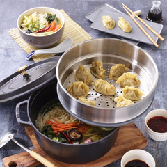 STAUB Cocotte Round With Steamer 26 cm