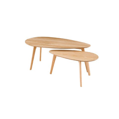 ZAGO Nested Coffee Tables Bloom oak 70cm/100cm