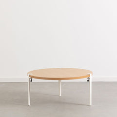 TIPTOE Coffee Table Brooklyn Oak Steel Legs ø90cm
