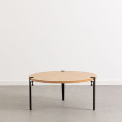 TIPTOE Coffee Table Brooklyn Oak Steel Legs ø90cm