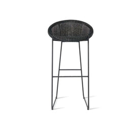 VINCENT SHEPPARD Bar Stool Joe Black Sled Base