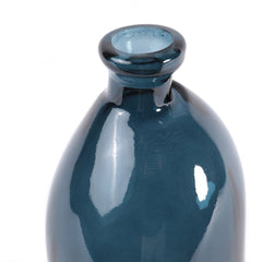 ZAGO Vase Bubble recycled glass 35cm navy