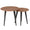 ZAGO Nested Side Tables Calypso walnut 40/50cm