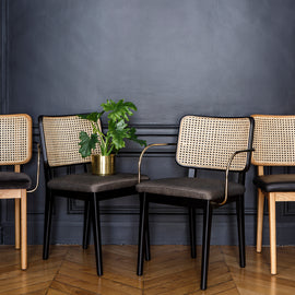 RED EDITION Chair Cane With Armrest Prune