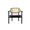 VINCENT SHEPPARD Lounge Chair Titus Black Oak Varnish/Padded Seat Black
