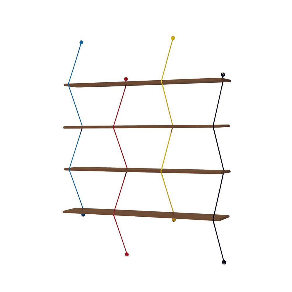 LA CHANCE Shelf Climb 120 Color Metal Threads & Walnut