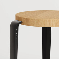 TIPTOE Stool Lou Oak Steel Legs 45cm