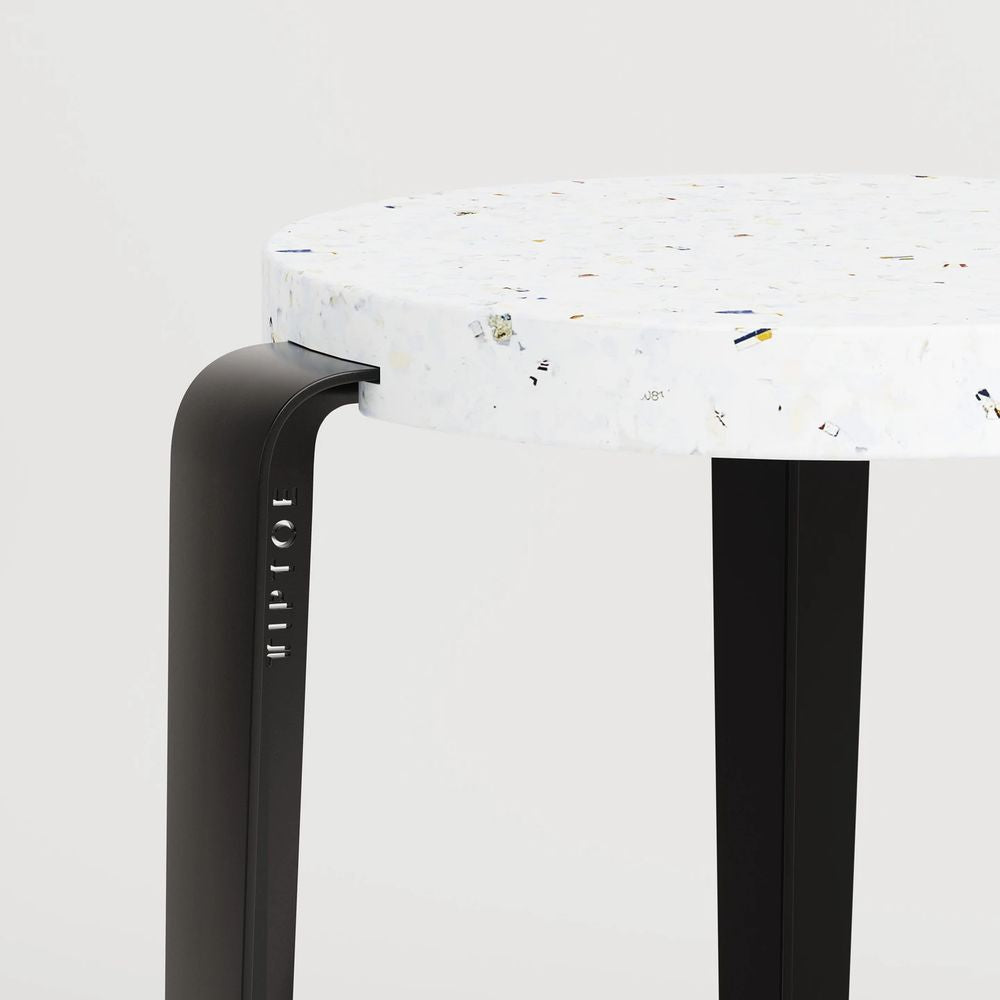 TIPTOE Stool Big Lou Recycled Plastic Venezia Steel Legs 75cm ...
