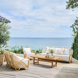 SIKA DESIGN Sofa Charlottenborg 3-seater Rattan Outdoor