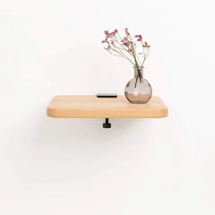 TIPTOE Bedside Table Oak Steel Brackets 33x27cm