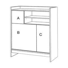 DRUGEOT Tall Chest Bric 90