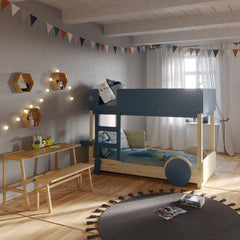 MATHY BY BOLS Kids Bunk Bed Discovery pine wood 90x190cm