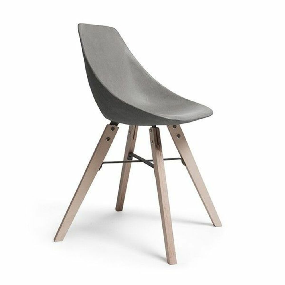 LYON BETON Chair Hauteville with plywood feet