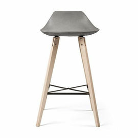 LYON BETON Bar Stool Hauteville counter Chair version with plywood feet