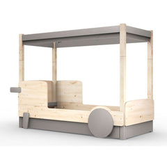 MATHY BY BOLS Canopy Kids Bed Discovery pine wood 120x190cm