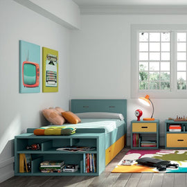MATHY BY BOLS Kids Bed Madaket with drawer wood