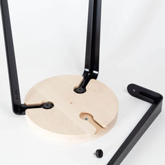TIPTOE Stool Lou Beech Steel Legs 45cm