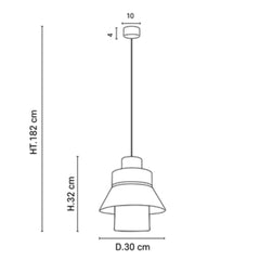 MARKET SET Suspension Light Singapour XML 30cm