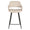 ZAGO Bar Stool Esmee metal legs fabric seat 67cm