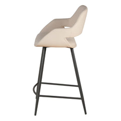 ZAGO Bar Stool Esmee metal legs fabric seat 67cm