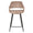 ZAGO Bar Stool Esmee metal legs velvet seat 67cm