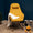 ZAGO Rocking Chair Evy wood legs fabric seat