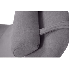 ZAGO Rocking Chair Evy Wood Legs Dark Grey Fabric