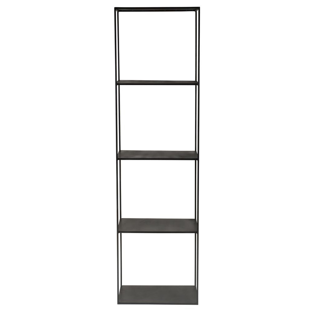 ZAGO Bookshelf Expo 4 levels black metal 180cm
