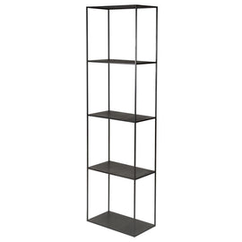 ZAGO Bookshelf Expo 4 levels black metal 180cm
