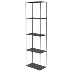 ZAGO Bookshelf Expo 4 levels black metal 180cm