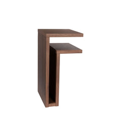 MAZE Bedside Table F-shelf Right Walnut