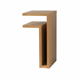 MAZE Bedside Table F-shelf Left Oak