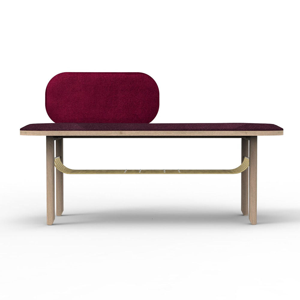 HARTO Bench Eustache Burgundy