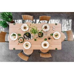 TIPTOE Dining Table Brixton Oak Steel Legs 190cm