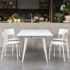 TIPTOE Dining Table New Modern Recycled Plastic Steel 160cm