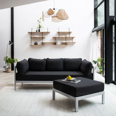 TIPTOE Corner Sofa Easy 3-4 Seats Gabriel Fabric Austral Grey Steel Structure 225cm