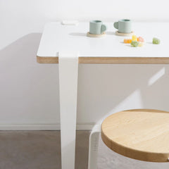 TIPTOE Kids Stool Mini Lou Oak Steel Legs