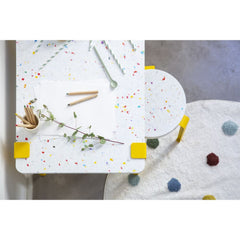 TIPTOE Kids Desk Tutti Frutti Recycled Plastic Steel Legs 70cm