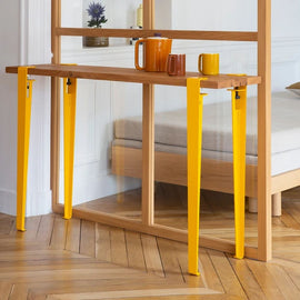 TIPTOE Console Table Lima Reclaimed Wood Steel Legs