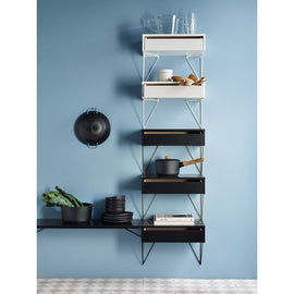MAZE Shelf Drawer Pythagoras Black