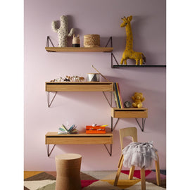 MAZE Shelf Drawer Pythagoras Natural Oak