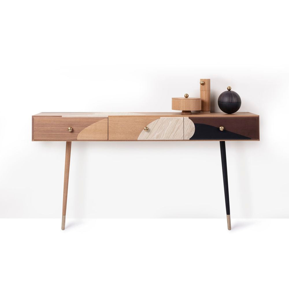 MAISON DADA Console Rose Sélavy Marquetry 160cm