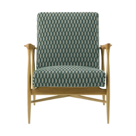 RED EDITION Armchair Floating Natural Frame Bakou Celadon