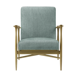 RED EDITION Armchair Floating Natural Frame Zag Celadon