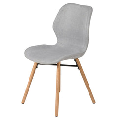ZAGO Dining Chair Gary oak legs fabric