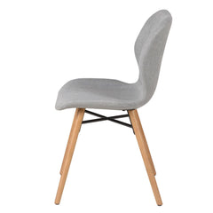ZAGO Dining Chair Gary oak legs fabric