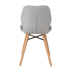 ZAGO Dining Chair Gary oak legs fabric