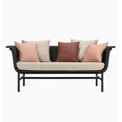 VINCENT SHEPPARD Lounge Sofa Wicked 2-Seater Black Outdoor