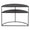 ZAGO Side Table Grayson steel semi-circle 45cm
