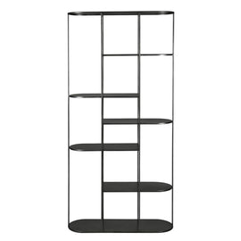 ZAGO Bookshelf Grayson steel 180cm black